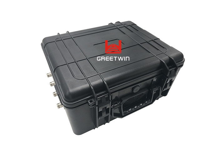 نظام التبريد متعدد النطاقات GSM ، WIFI ، جهاز تشويش إشارة الهاتف عالي الطاقة القابل للتعديل