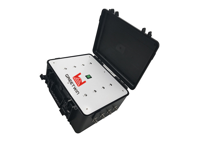 8 فرق Prison Drone Jammer GPS و WIFI و Cell phone Signal Jammer Shield 150m 65W