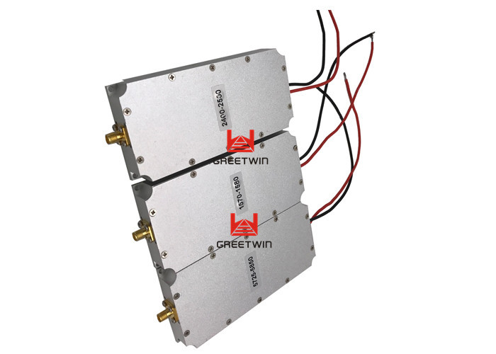 طويلة المدى 50W WIFI GPS UAV وحدة تشويش بدون طيار بدون طيار تردد مانع WIFI 2.4G 5.8G GPS