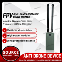 جهاز تشويش ثنائي النطاق 700-1000 ميجا هرتز 2.4 جيجا هرتز FPV جهاز مضاد للطائرات بدون طيار