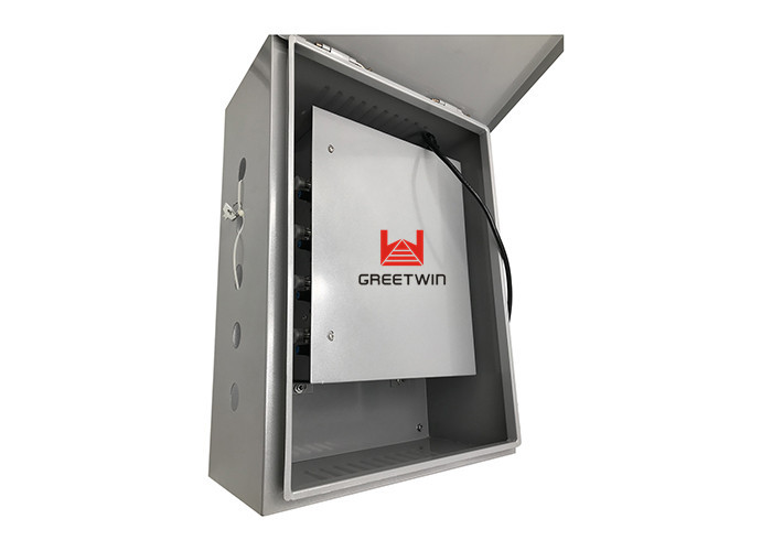 عالية الطاقة السجن العسكرية 2G / 3G / 4G / 315MHz ، 433MHz ، 868MHz إشارة جهاز تشويش