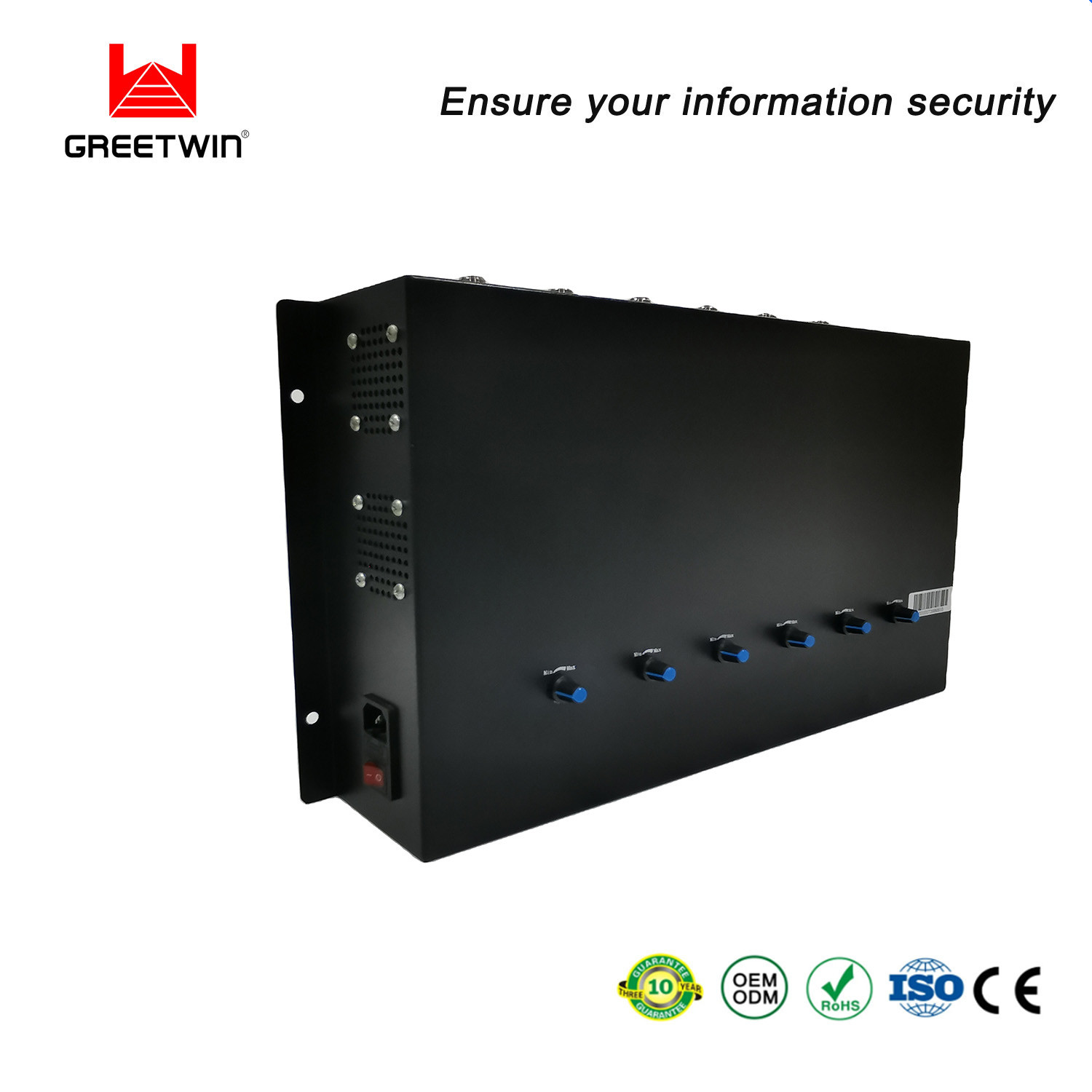 جهاز تشويش إشارة الهاتف المحمول القابل للتعديل 2G 3G LTE 4G ، جهاز تشويش إشارة الهاتف 80 واط