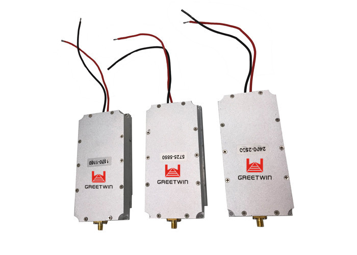طويلة المدى 50W WIFI GPS UAV وحدة تشويش بدون طيار بدون طيار تردد مانع WIFI 2.4G 5.8G GPS
