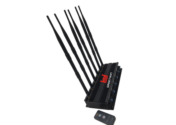 جهاز تحكم عن بعد 6 نطاقات 4g جهاز تشويش للهاتف المحمول / 2G 3G LTE uhf vhf جهاز تشويش