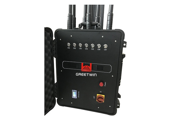 250W عالية الطاقة إشارة جهاز تشويش 150 متر المدى OEM مع الهوائيات الاتجاهية أومني