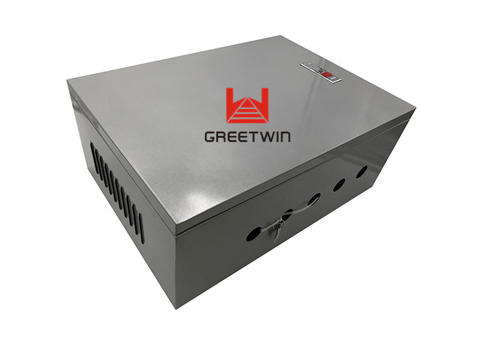 عالية الطاقة السجن العسكرية 2G / 3G / 4G / 315MHz ، 433MHz ، 868MHz إشارة جهاز تشويش