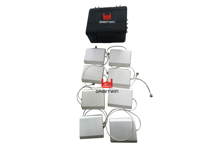 8 قنوات GPS ، Lojack ، 2G ، 3G ، 4G ، WIFI ، جهاز تشويش السجون للتحكم في روموت