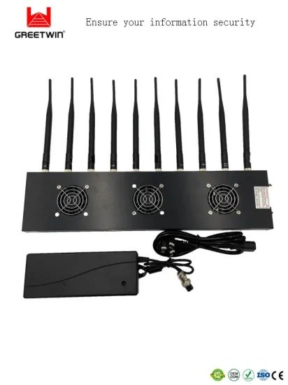 315MHz Lojack WiFi GPS Signal Blocker جهاز تشويش 10 هوائيات 20 واط